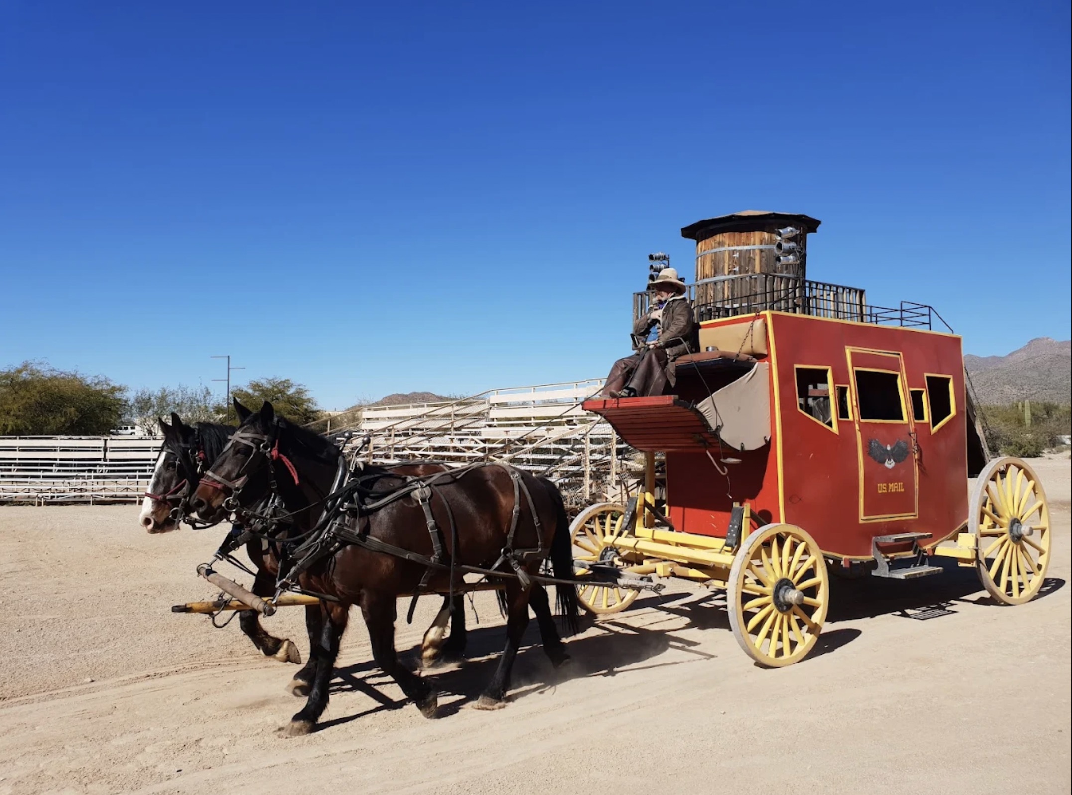 Horse-drawn U.S. Mail carriage 